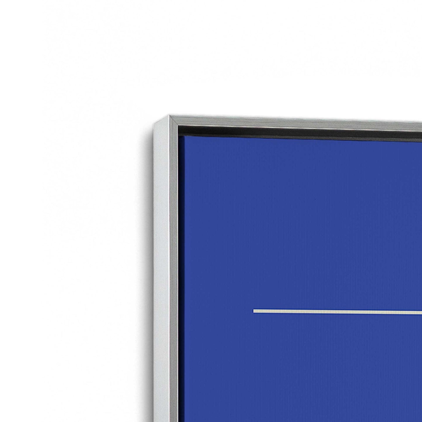 [Color:Polished Chrome], Picture of art in a Polished Chrome frame at an angle