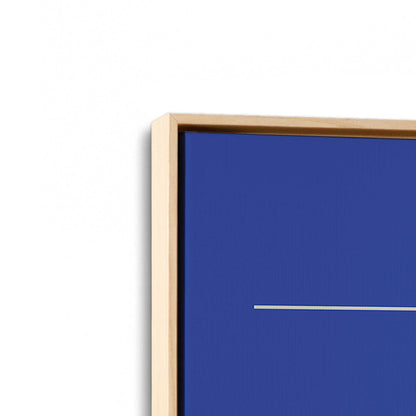 [Color:American Maple], Picture of art in a American Maple frame at an angle