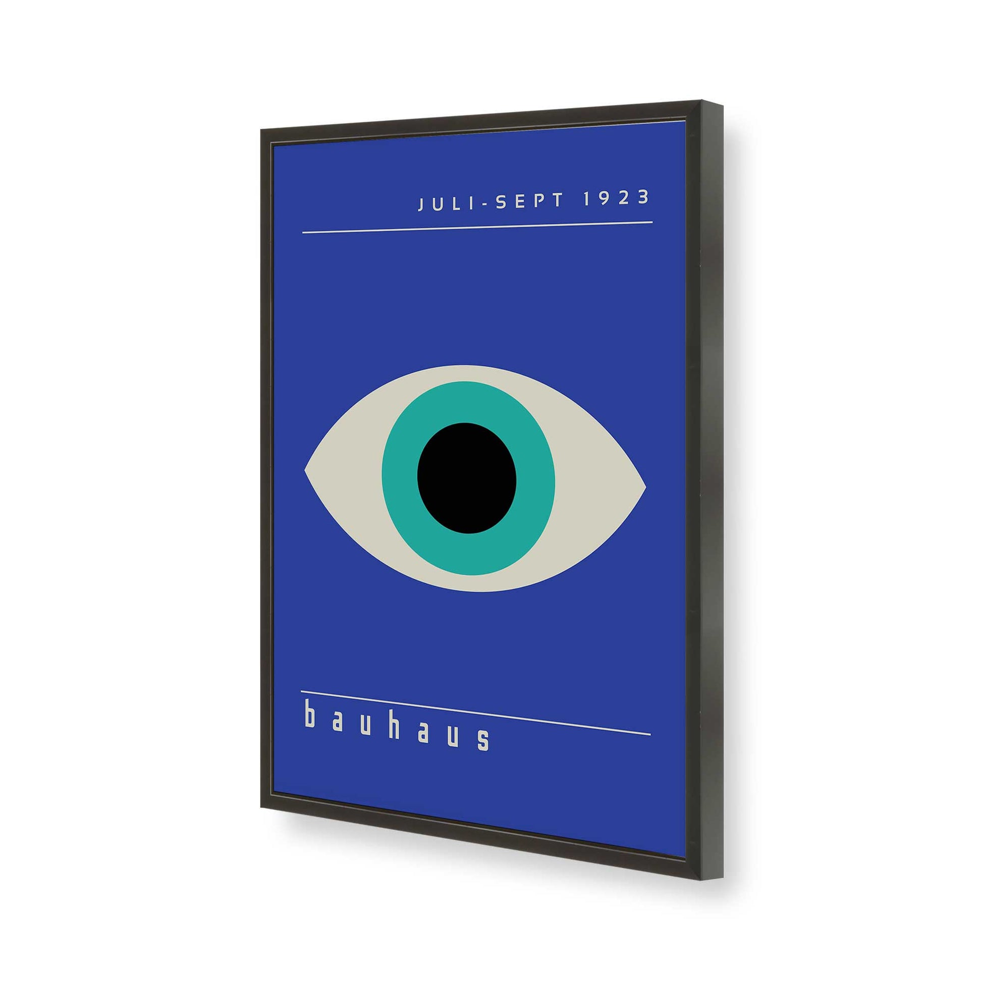 [Color:Satin Black], Picture of art in a Satin Black frame of the corner
