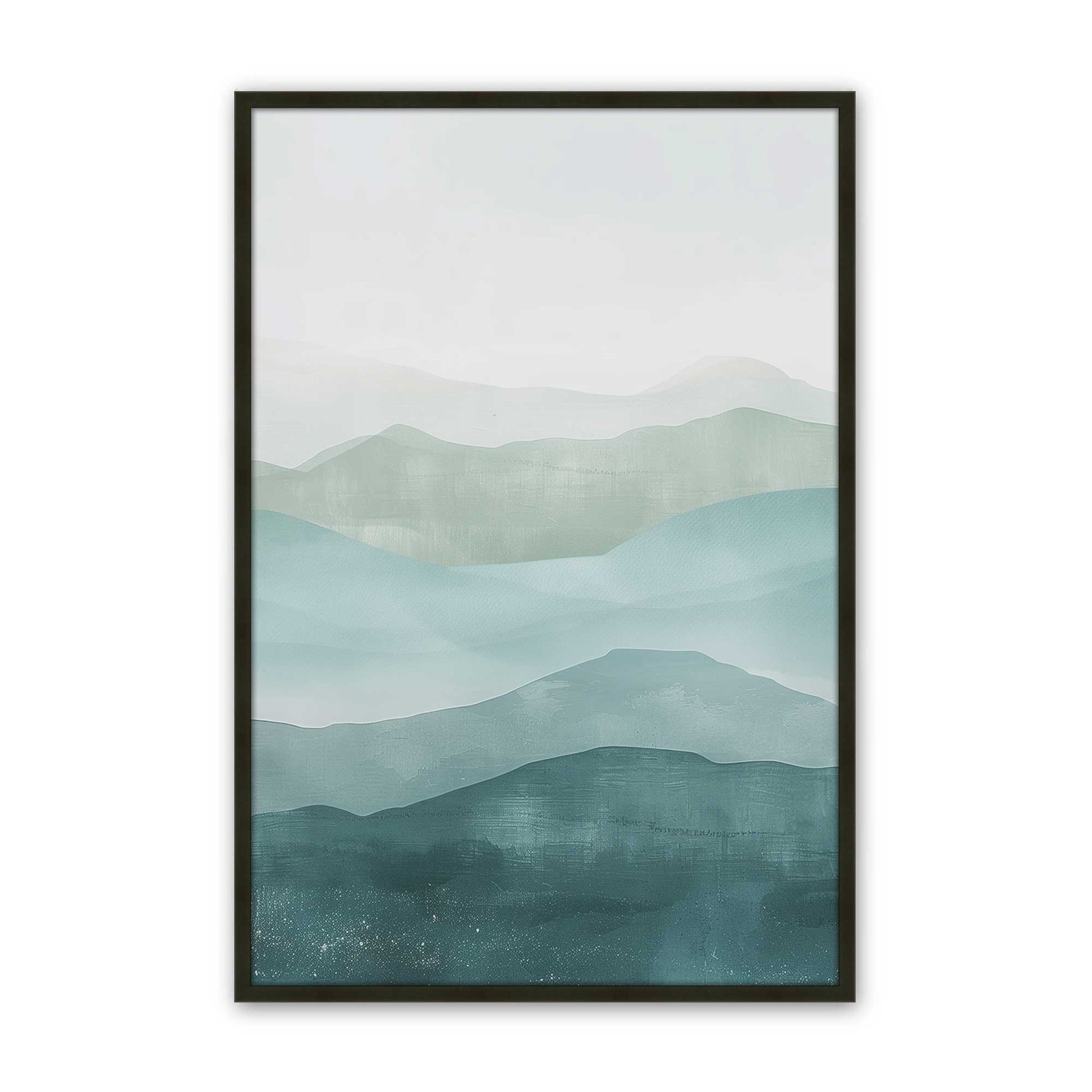 [Color:Satin Black], Picture of art in a Satin Black frame