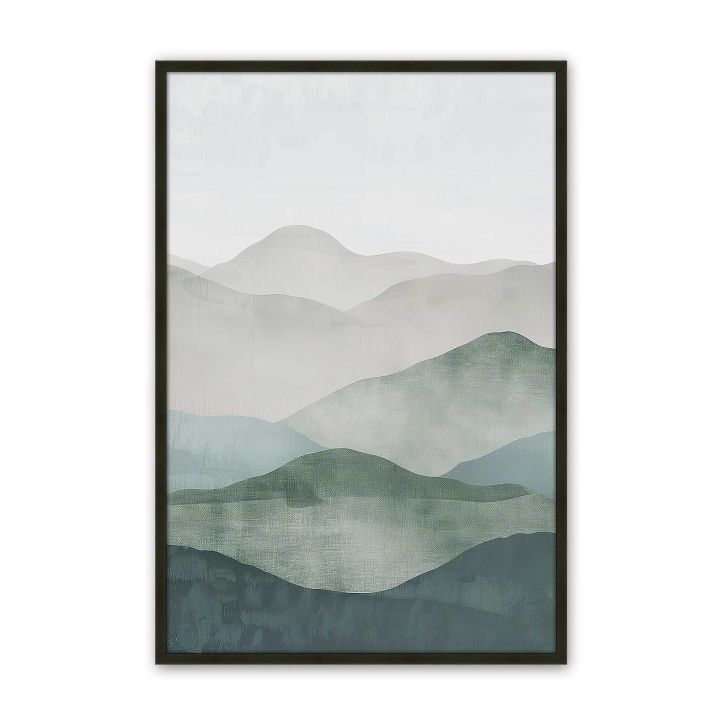 [Color:Satin Black], Picture of art in a Satin Black frame