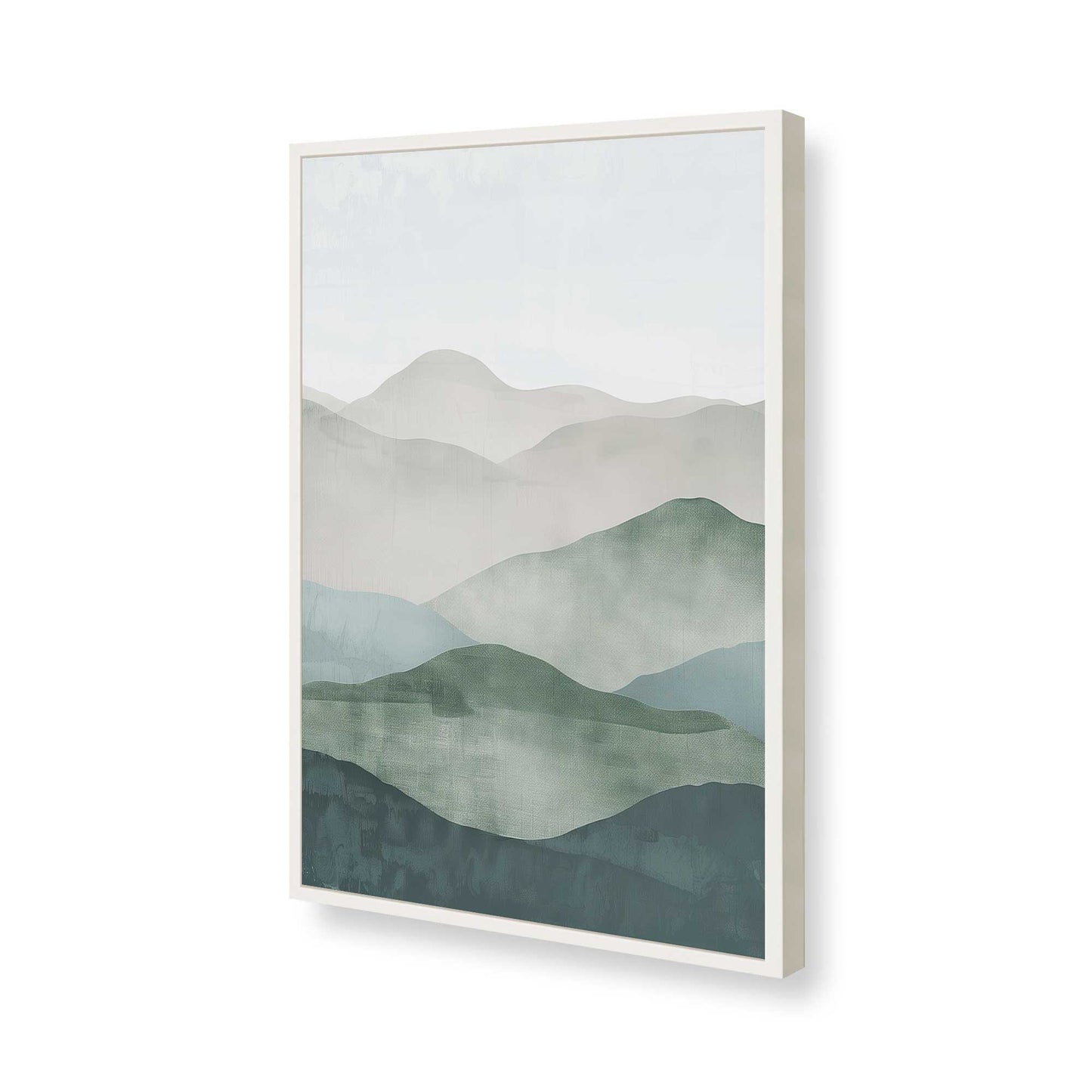 [Color:Opaque White], Picture of art in a Opaque White frame of the corner
