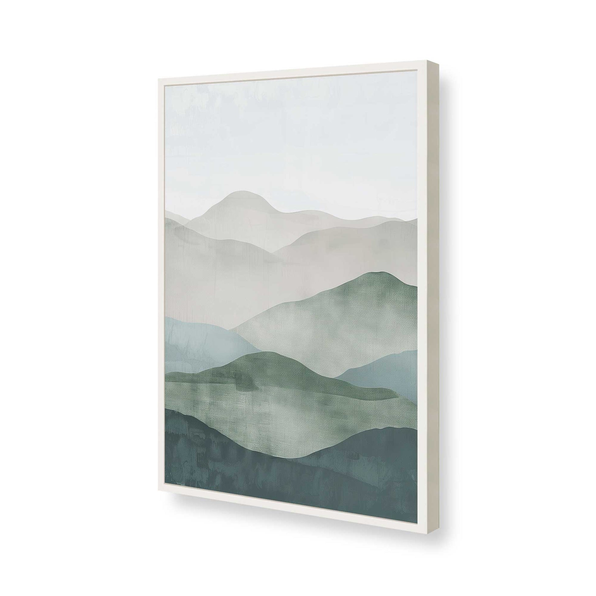 [Color:Opaque White], Picture of art in a Opaque White frame of the corner
