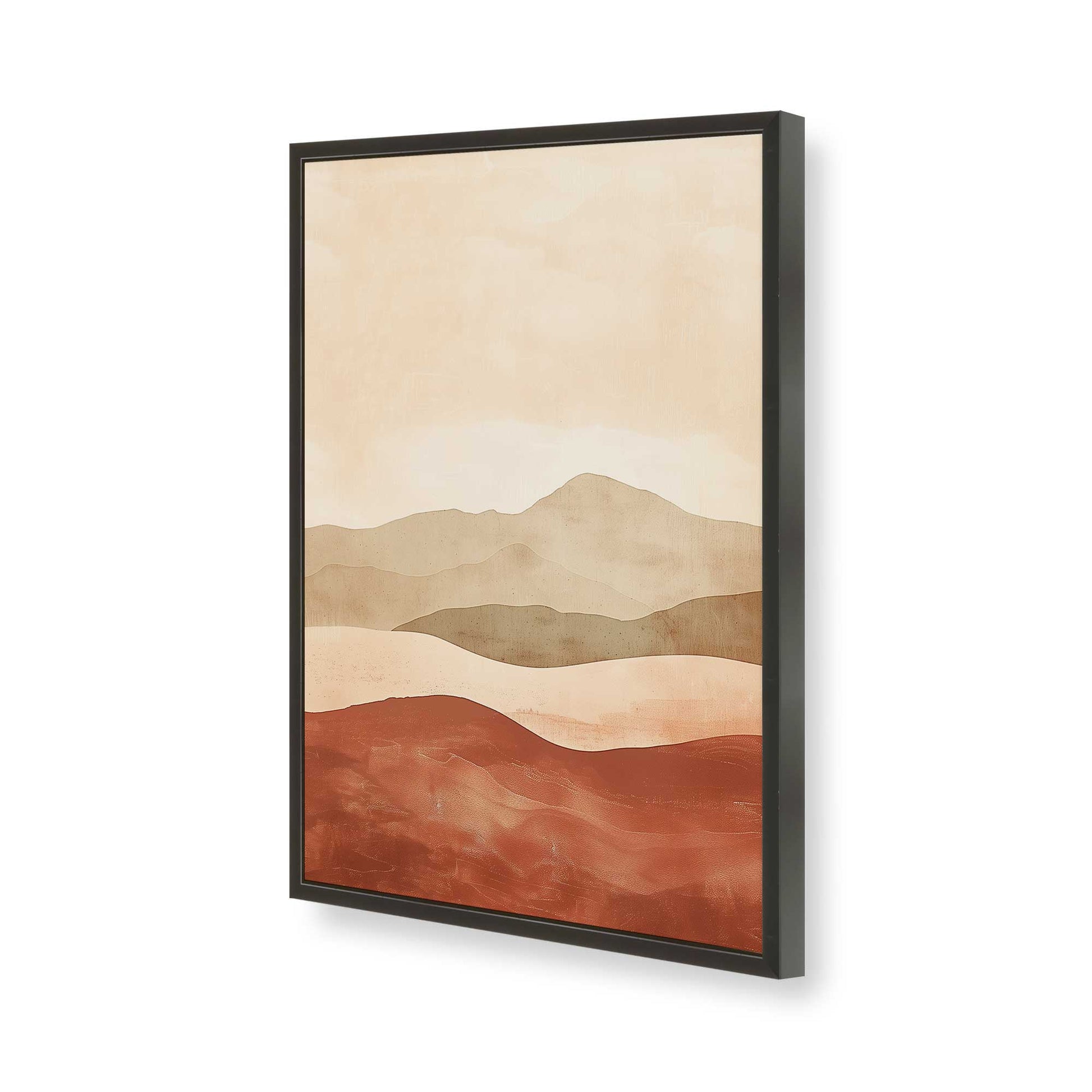 [Color:Satin Black], Picture of art in a Satin Black frame of the corner