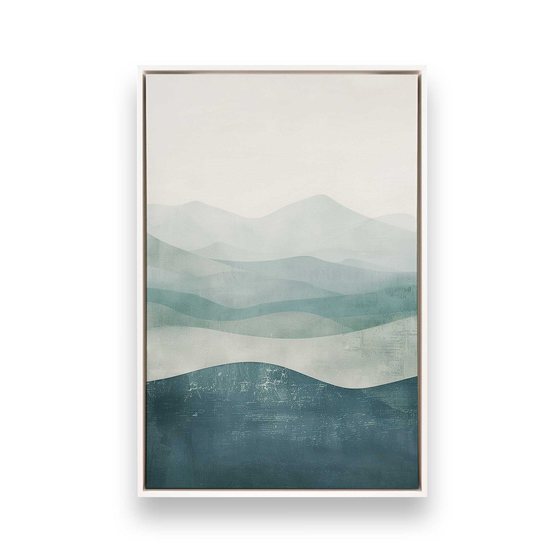 [Color:Opaque White], Picture of art in a White frame