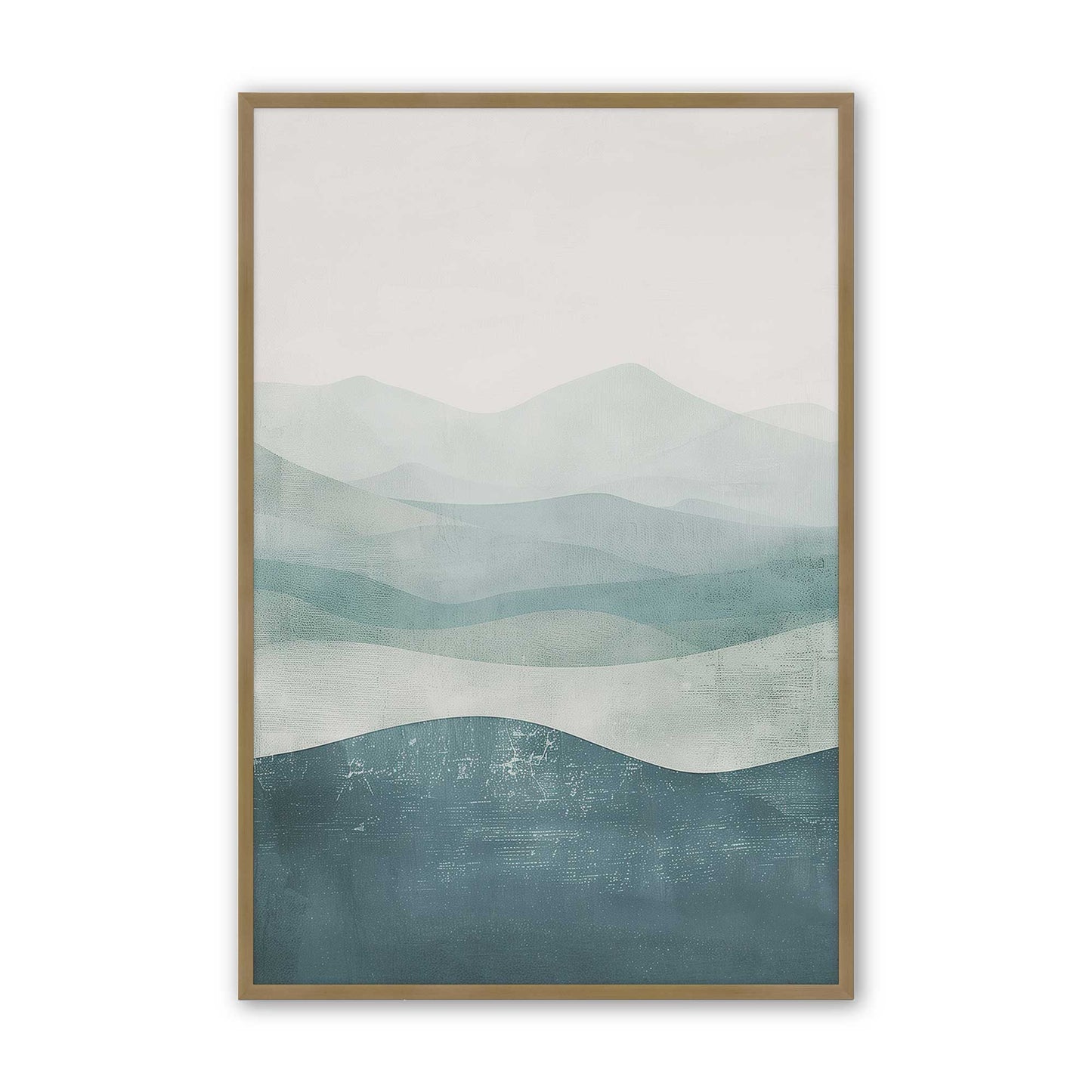 [Color:Brushed Gold], Picture of art in a Brushed Gold frame