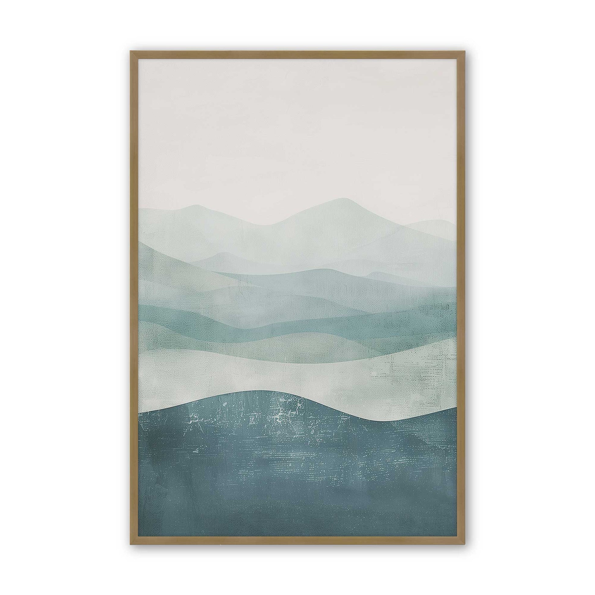 [Color:Brushed Gold], Picture of art in a Brushed Gold frame