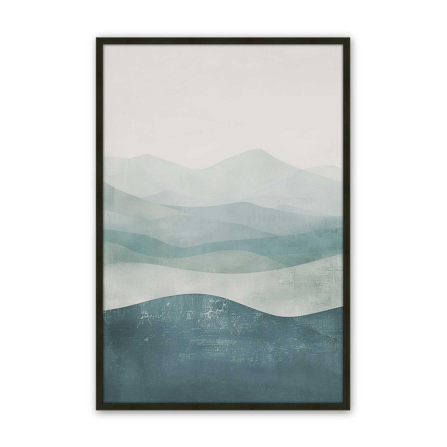 [Color:Satin Black], Picture of art in a Satin Black frame