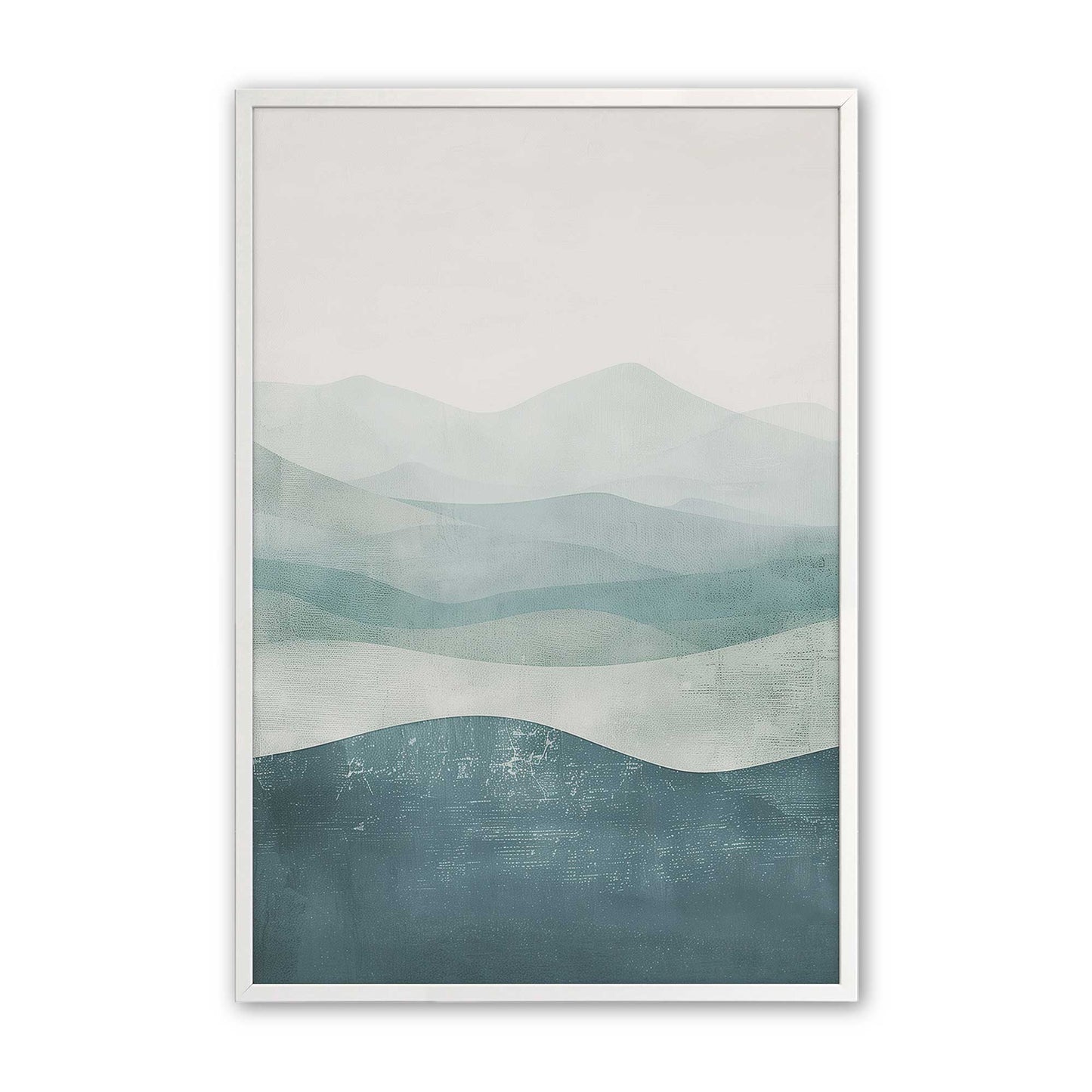 [Color:Opaque White], Picture of art in a Opaque White frame