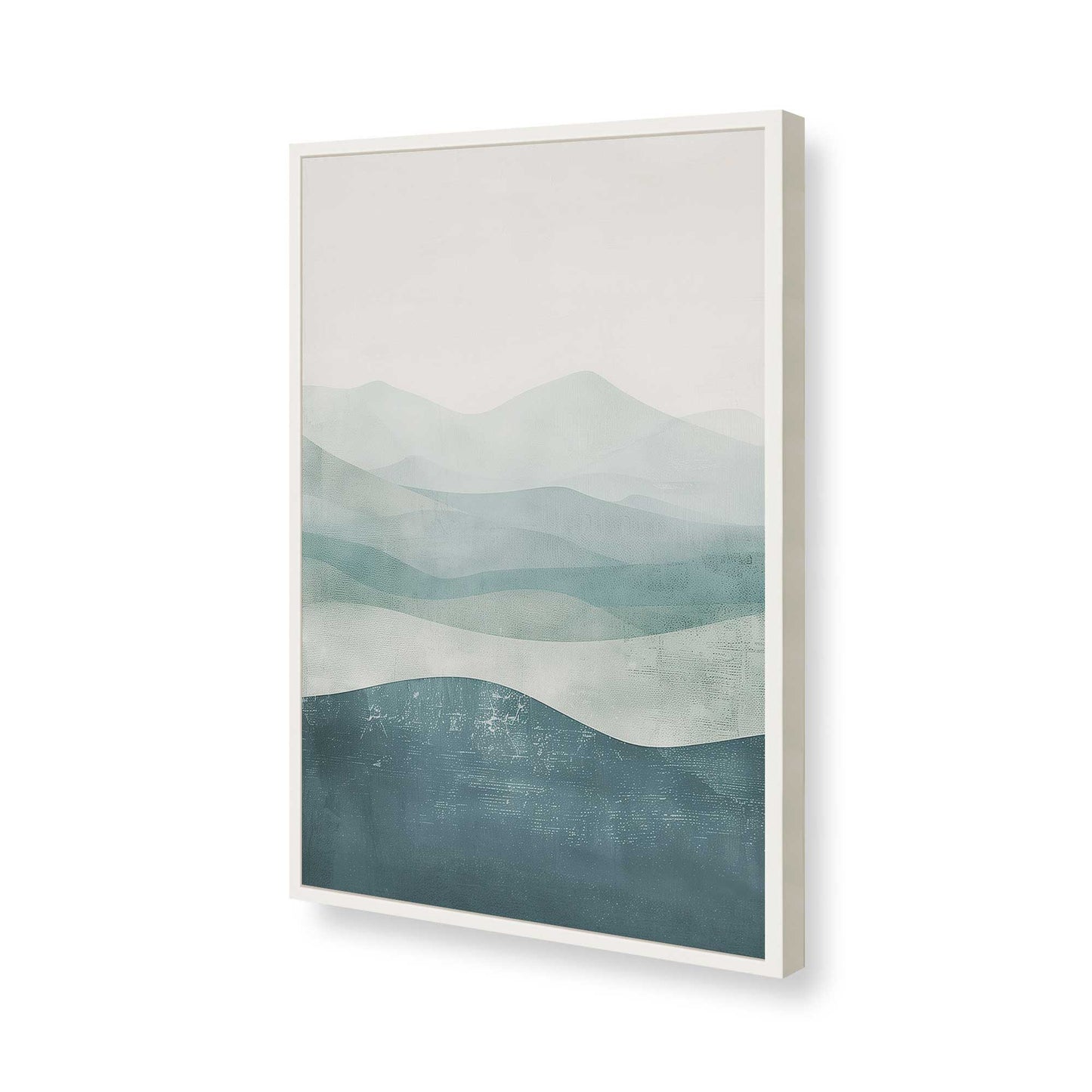 [Color:Opaque White], Picture of art in a Opaque White frame of the corner