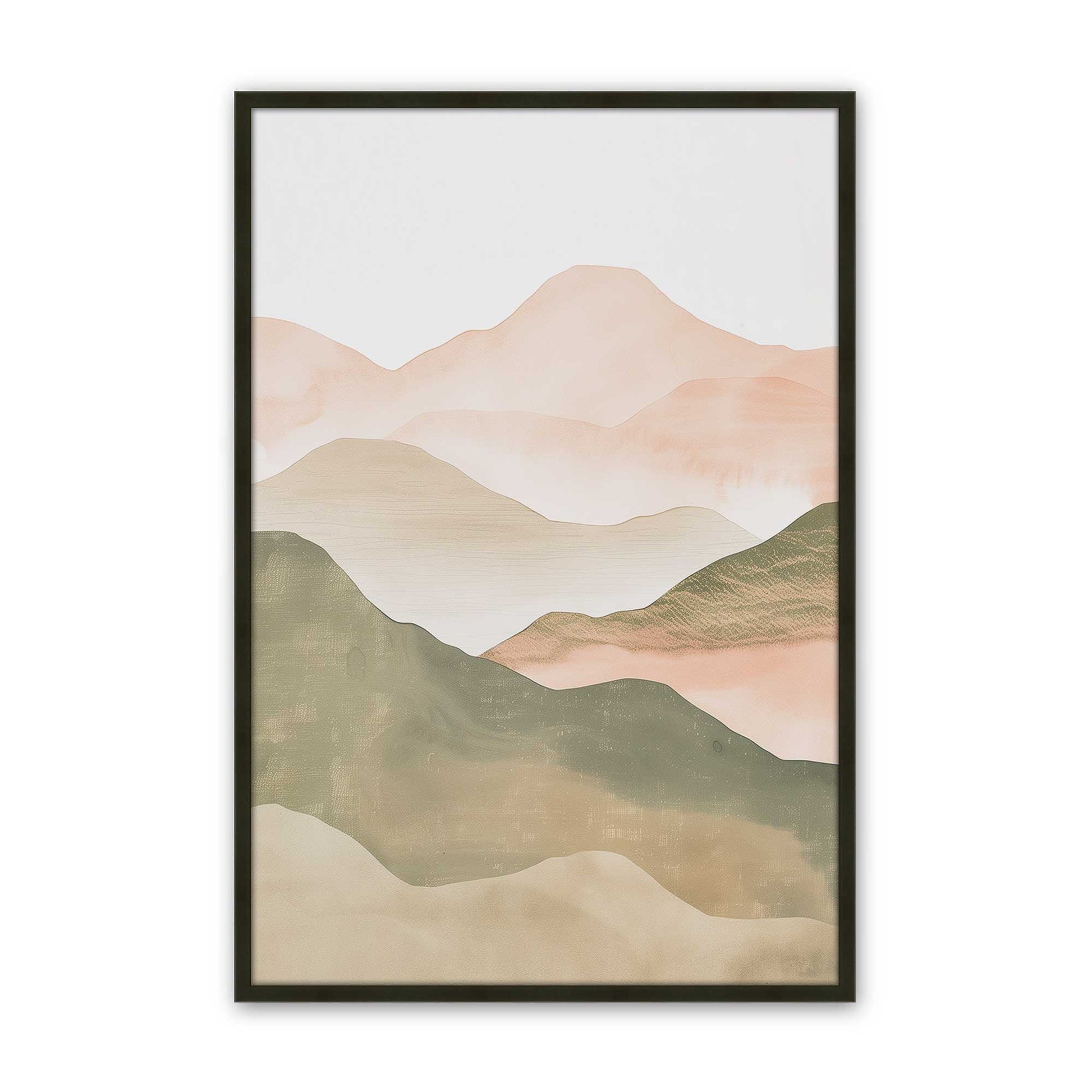 [Color:Satin Black], Picture of art in a Satin Black frame