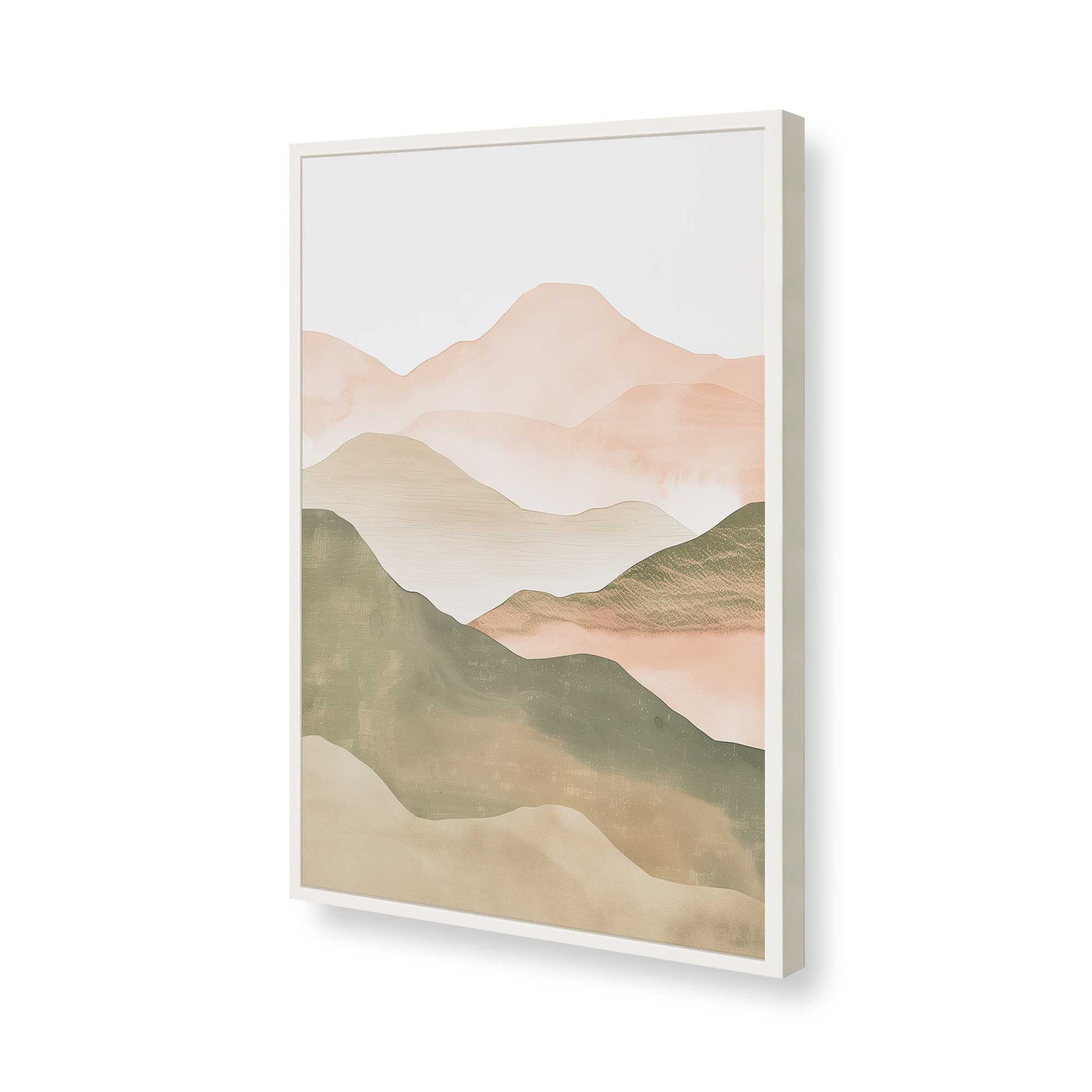 [Color:Opaque White], Picture of art in a Opaque White frame of the corner