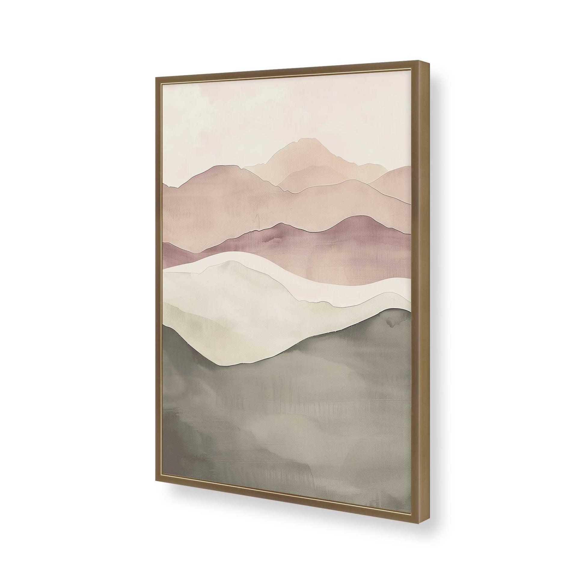 [Color:Brushed Gold], Picture of art in a Brushed Gold frame of the corner