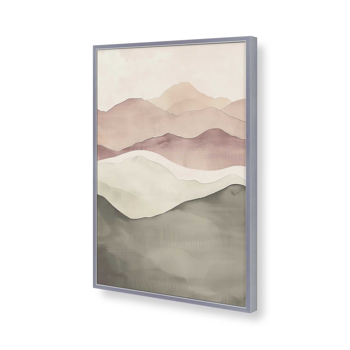 [Color:Polished Chrome], Picture of art in a Polished Chrome frame of the corner