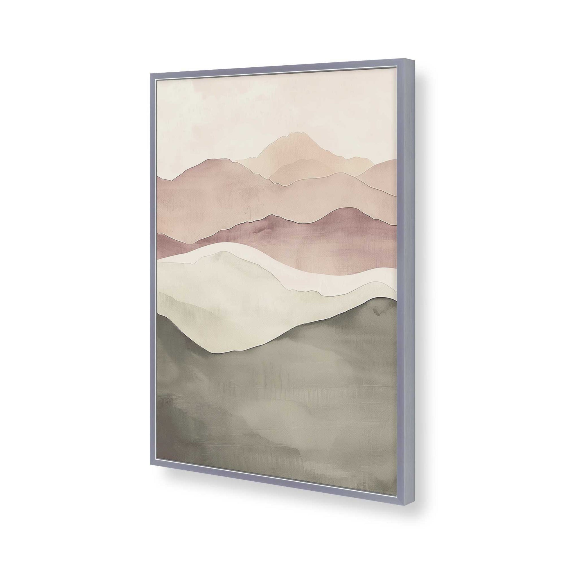 [Color:Polished Chrome], Picture of art in a Polished Chrome frame of the corner