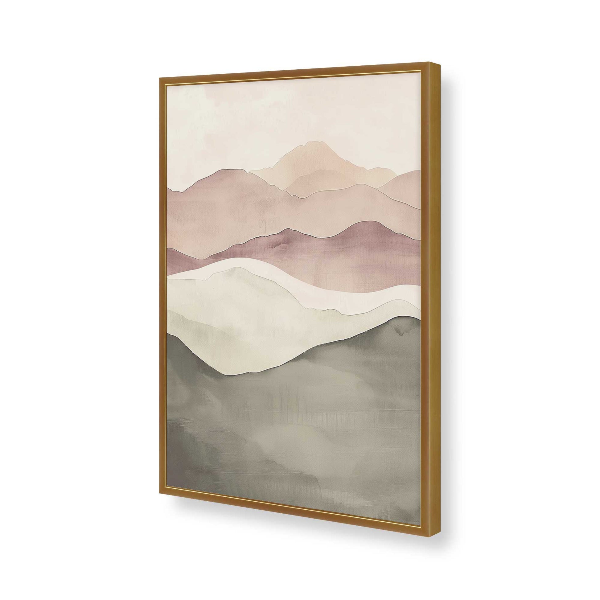 [Color:Polished Gold], Picture of art in a Polished Gold frame of the corner