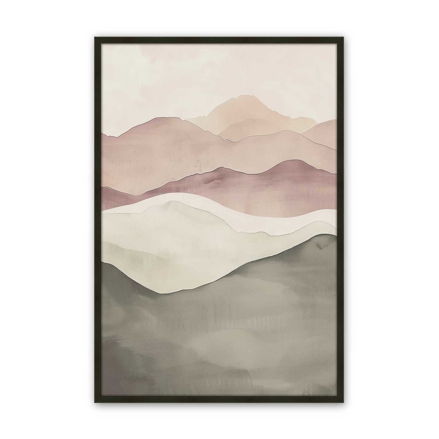 [Color:Satin Black], Picture of art in a Satin Black frame