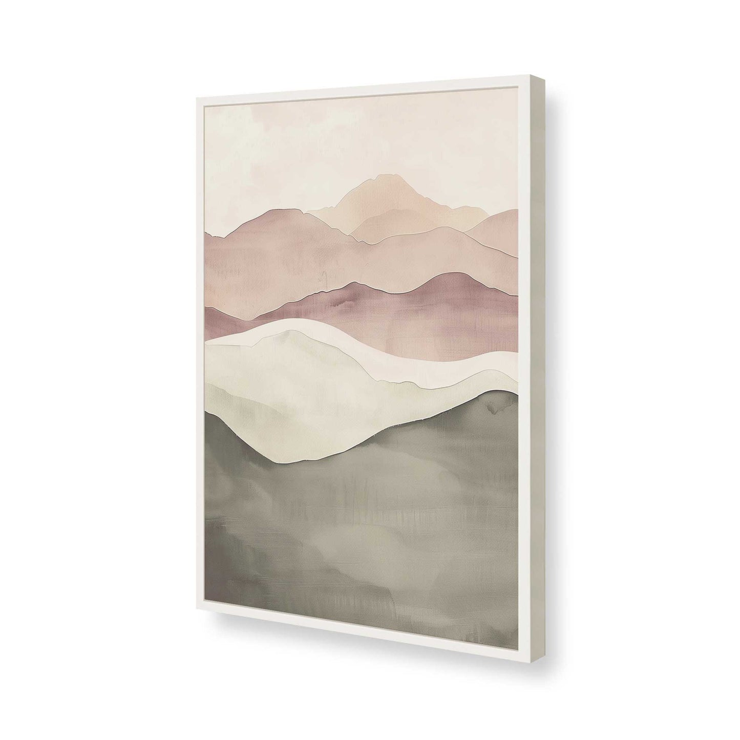 [Color:Opaque White], Picture of art in a Opaque White frame of the corner