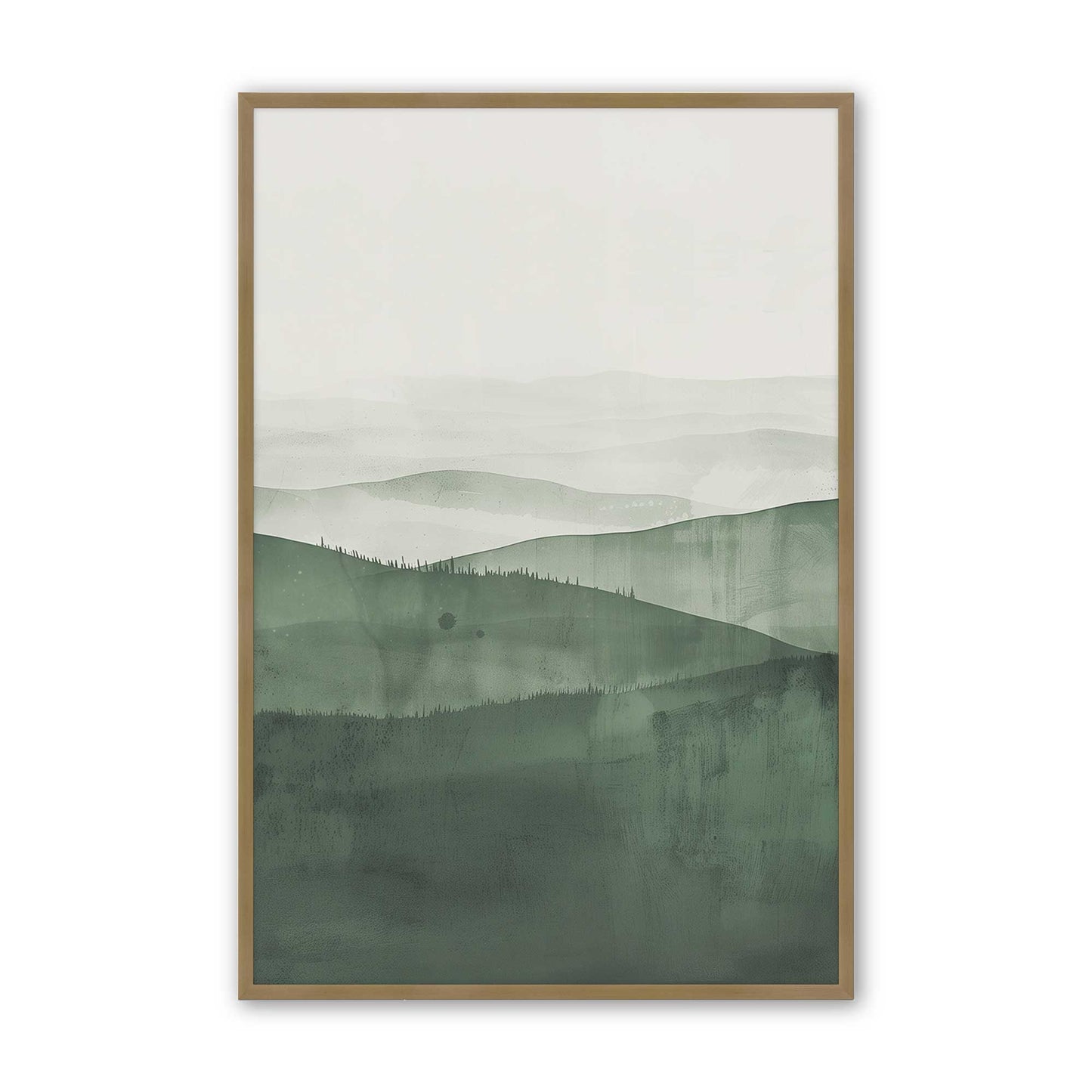 [Color:Brushed Gold], Picture of art in a Brushed Gold frame