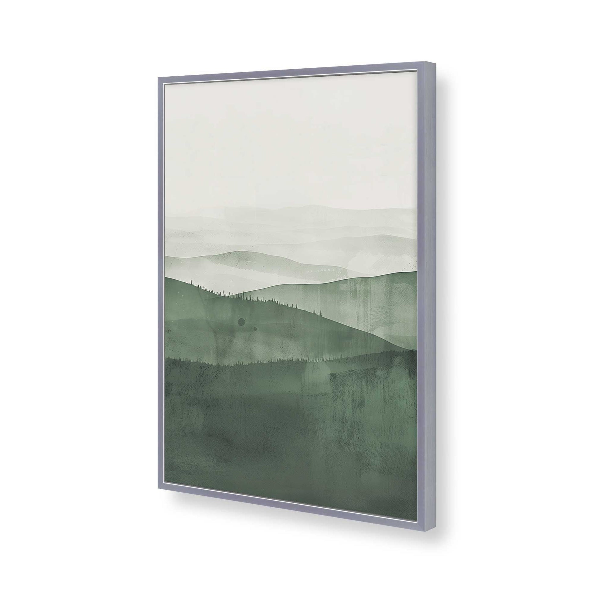 [Color:Polished Chrome], Picture of art in a Polished Chrome frame of the corner