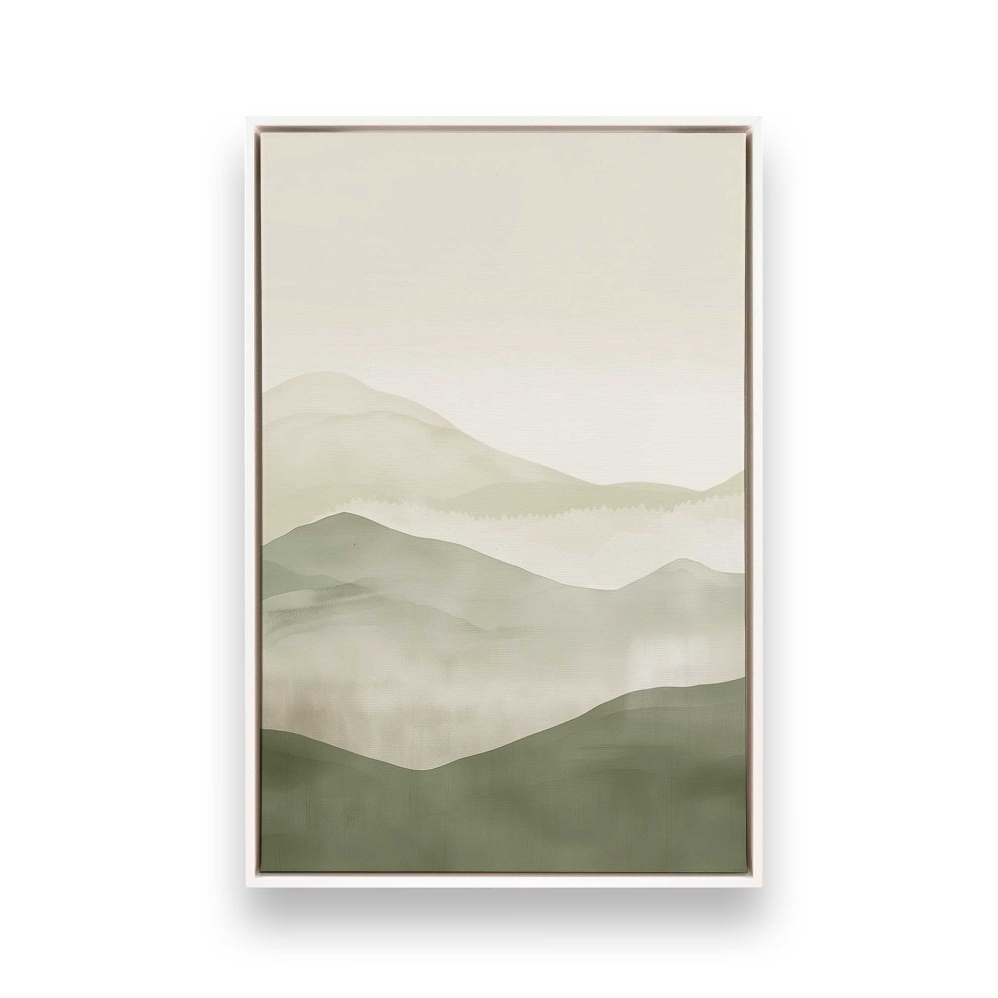 [Color:Opaque White], Picture of art in a White frame