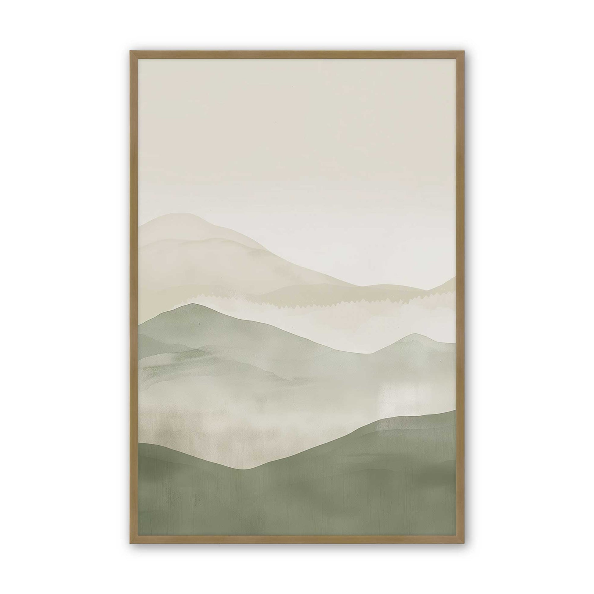 [Color:Brushed Gold], Picture of art in a Brushed Gold frame