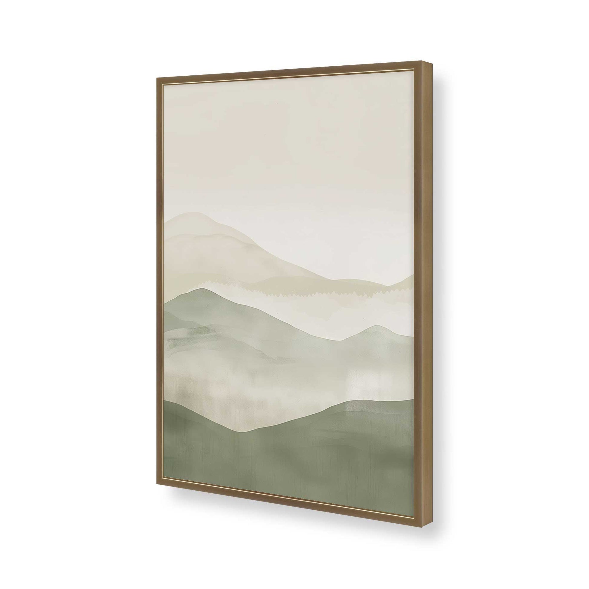 [Color:Brushed Gold], Picture of art in a Brushed Gold frame of the corner