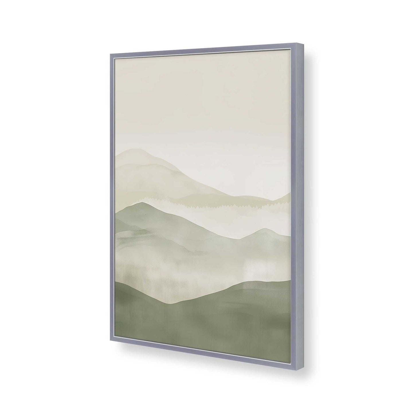 [Color:Polished Chrome], Picture of art in a Polished Chrome frame of the corner