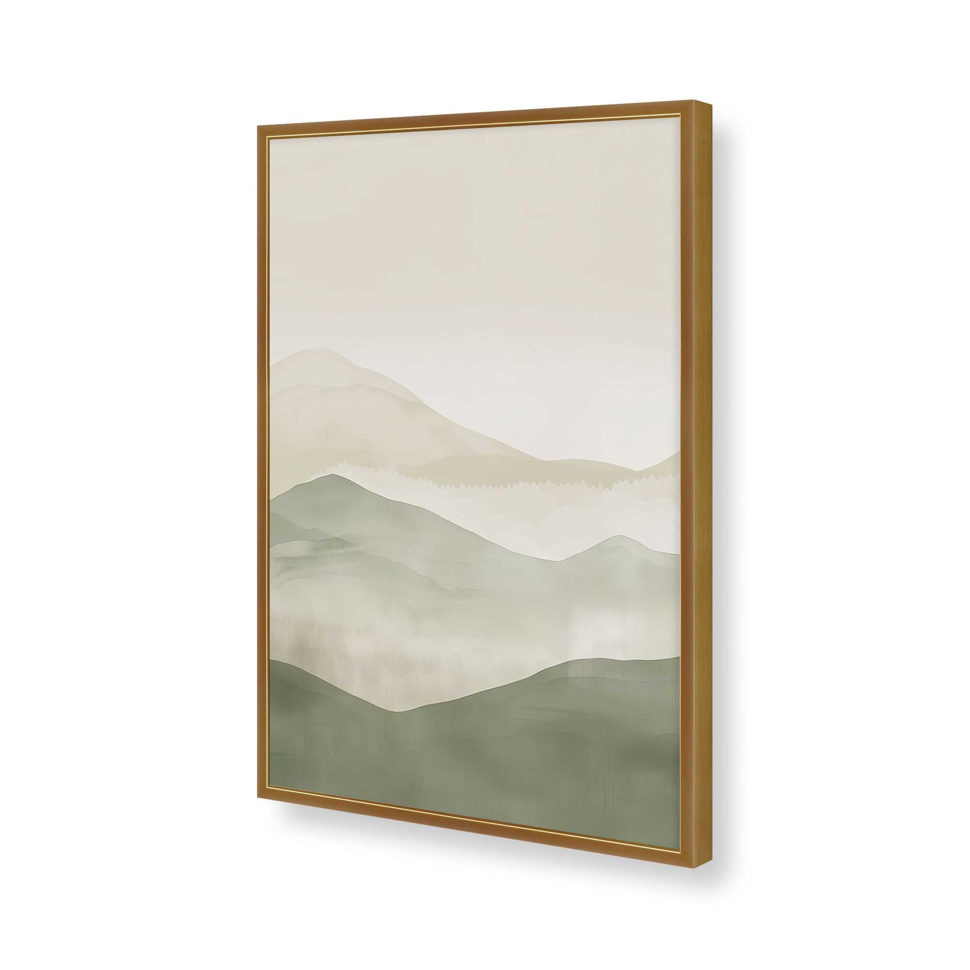 [Color:Polished Gold], Picture of art in a Polished Gold frame of the corner