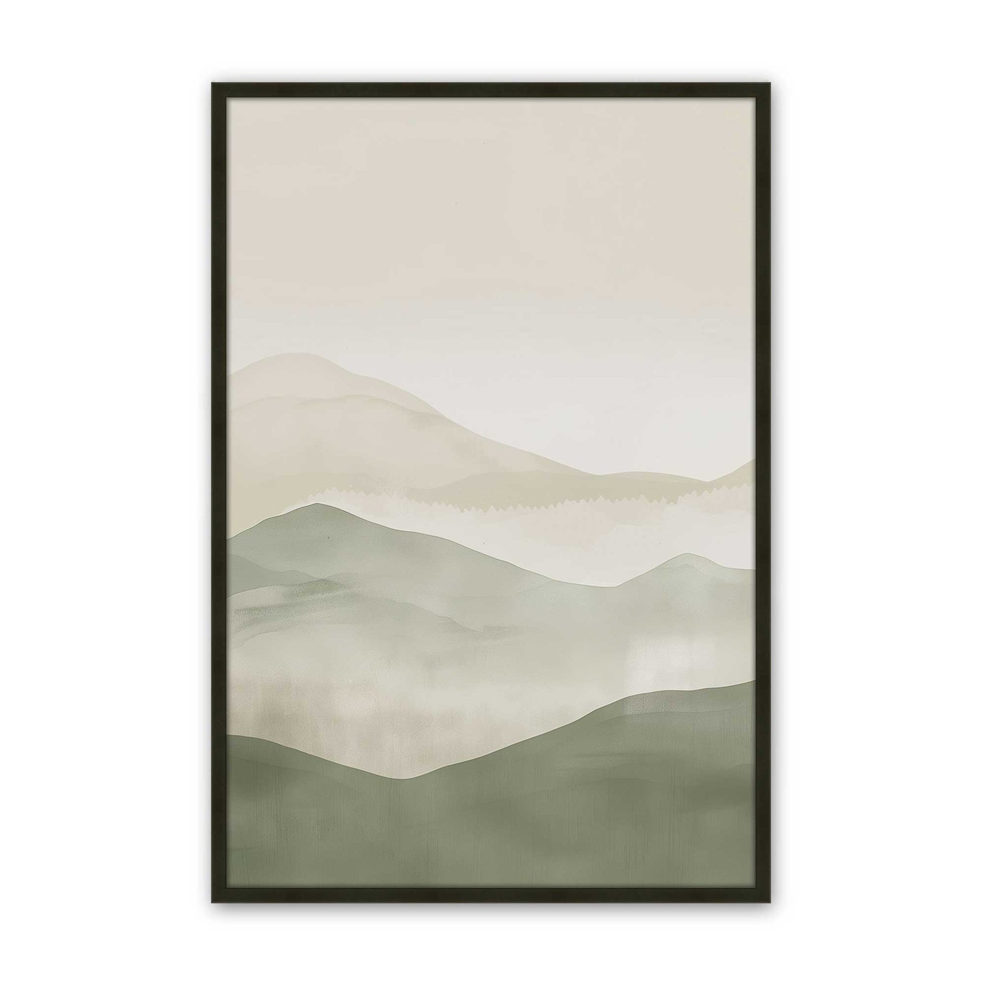 [Color:Satin Black], Picture of art in a Satin Black frame