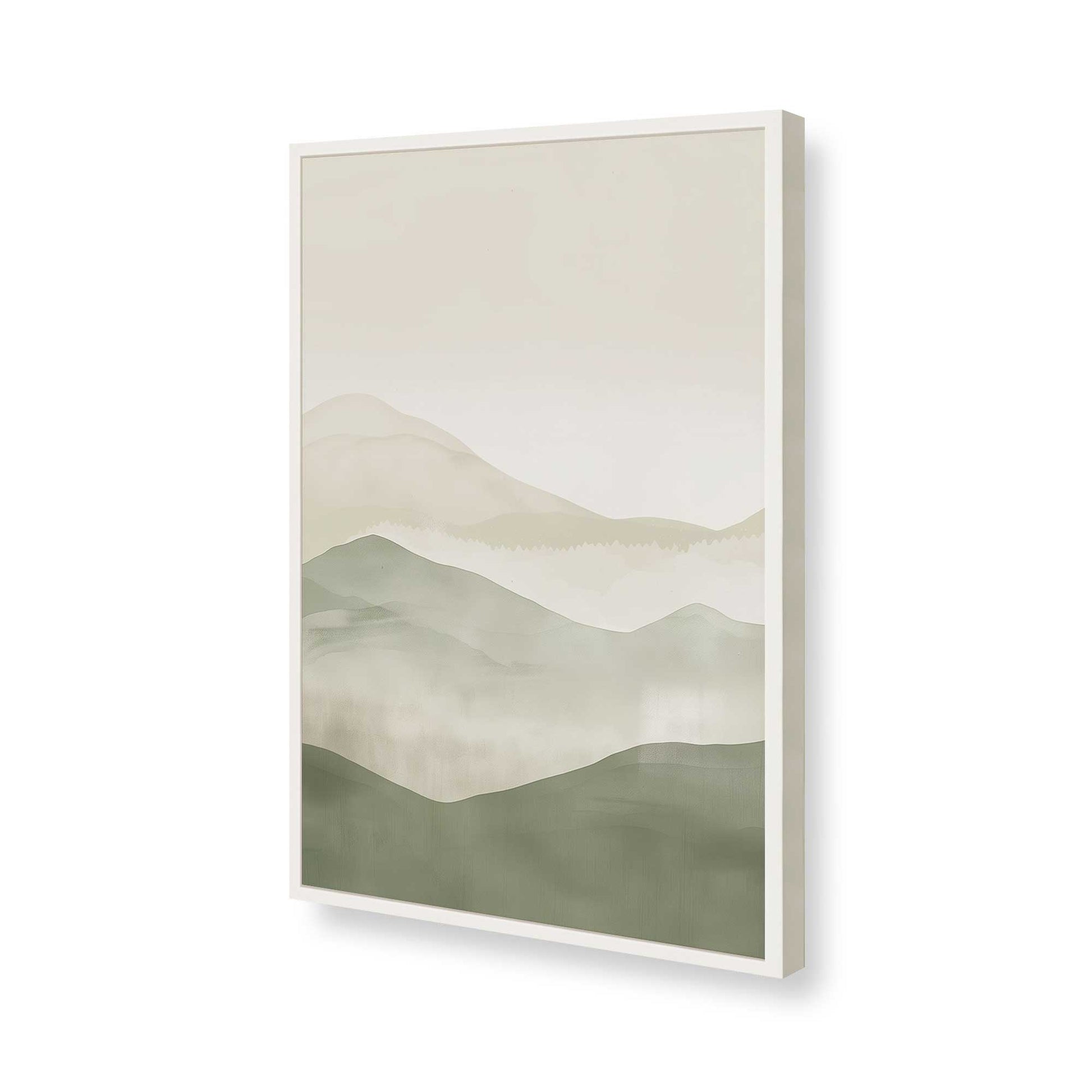 [Color:Opaque White], Picture of art in a Opaque White frame of the corner