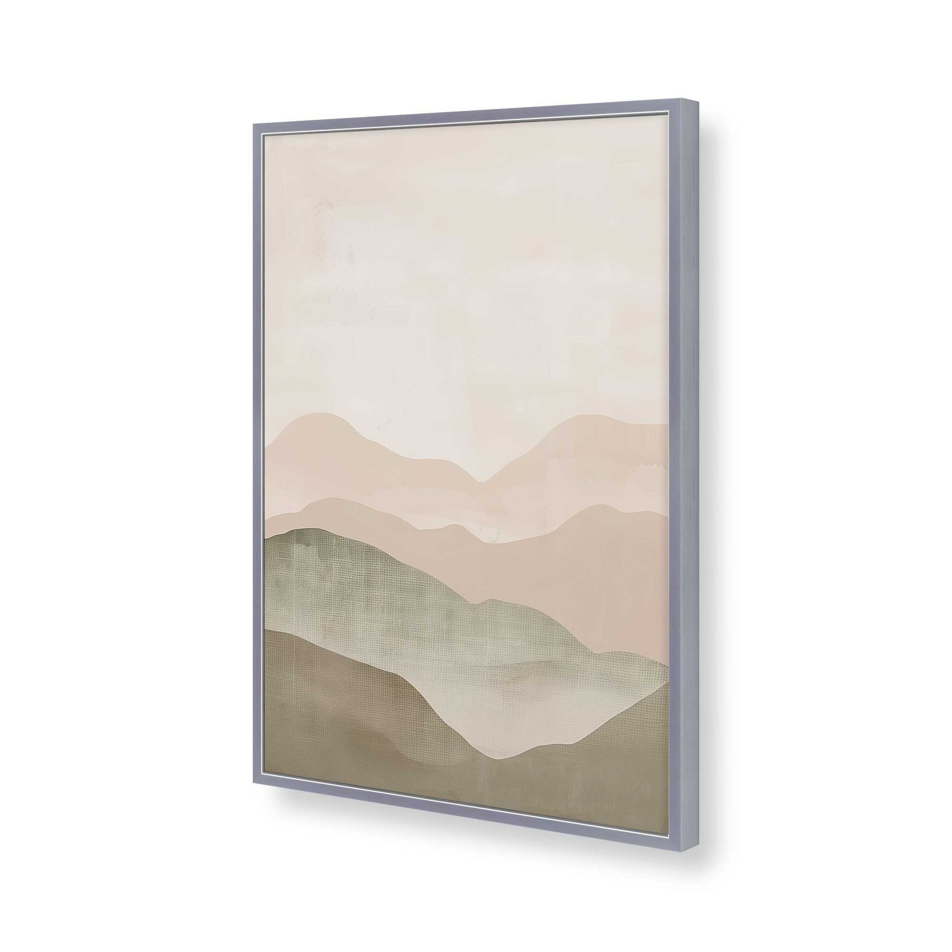 [Color:Polished Chrome], Picture of art in a Polished Chrome frame of the corner