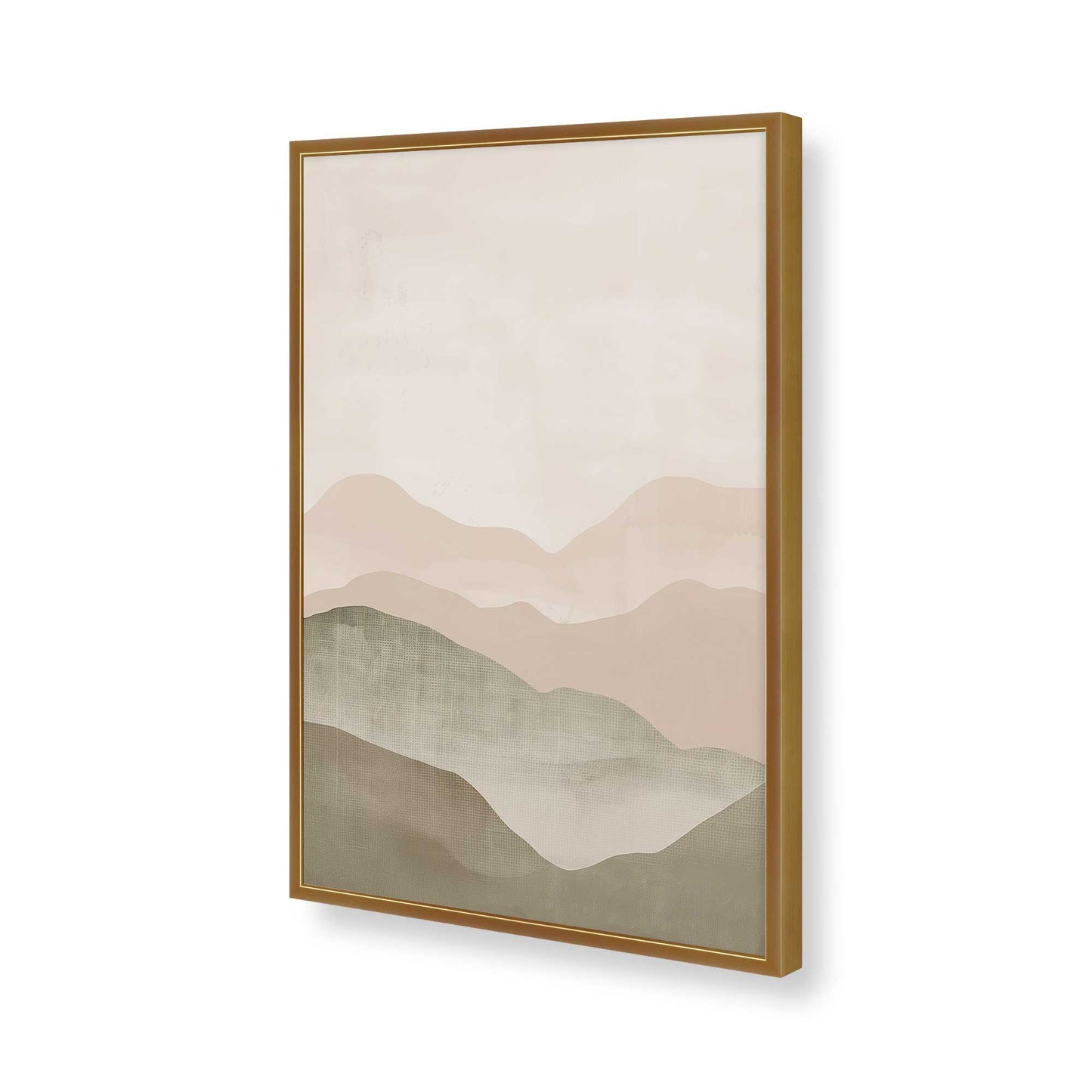 [Color:Polished Gold], Picture of art in a Polished Gold frame of the corner
