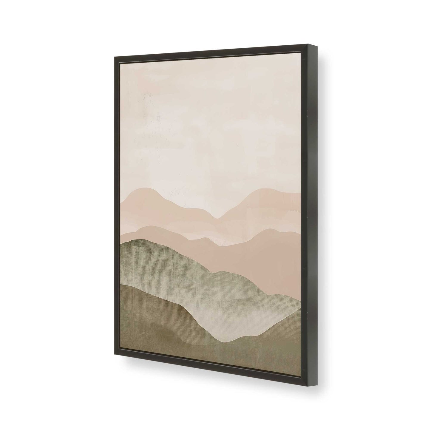 [Color:Satin Black], Picture of art in a Satin Black frame of the corner