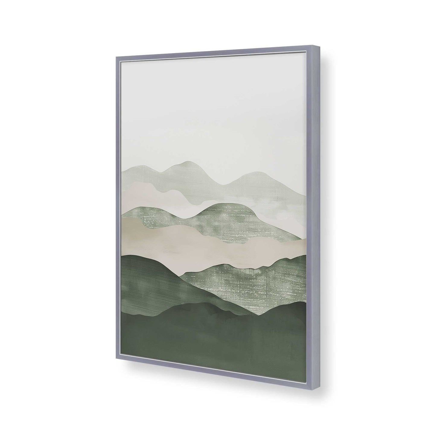 [Color:Polished Chrome], Picture of art in a Polished Chrome frame of the corner