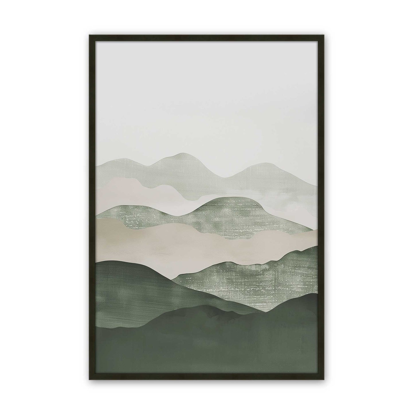 [Color:Satin Black], Picture of art in a Satin Black frame