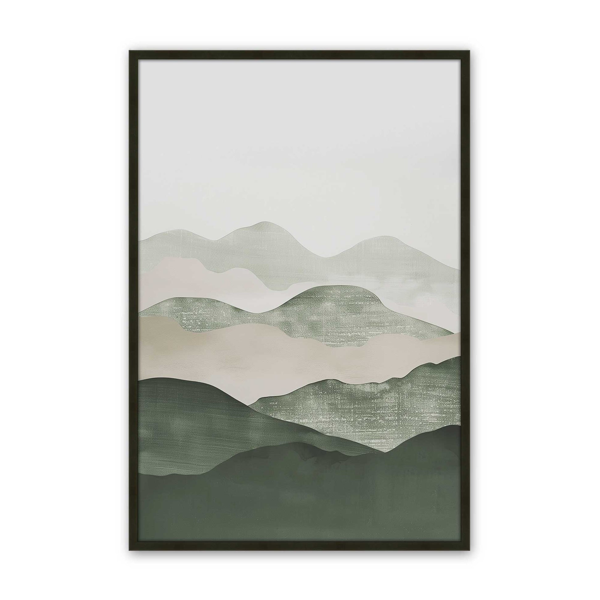 [Color:Satin Black], Picture of art in a Satin Black frame