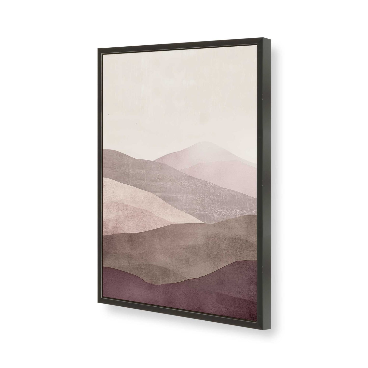 [Color:Satin Black], Picture of art in a Satin Black frame of the corner