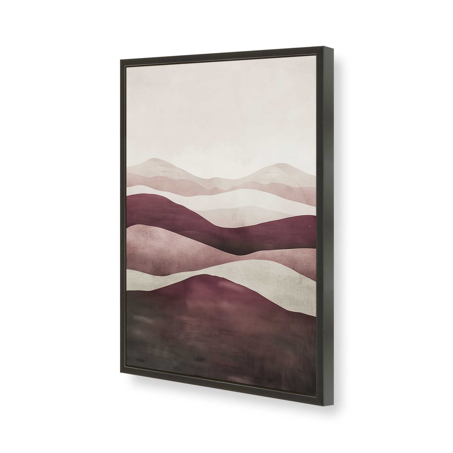 [Color:Satin Black], Picture of art in a Satin Black frame of the corner