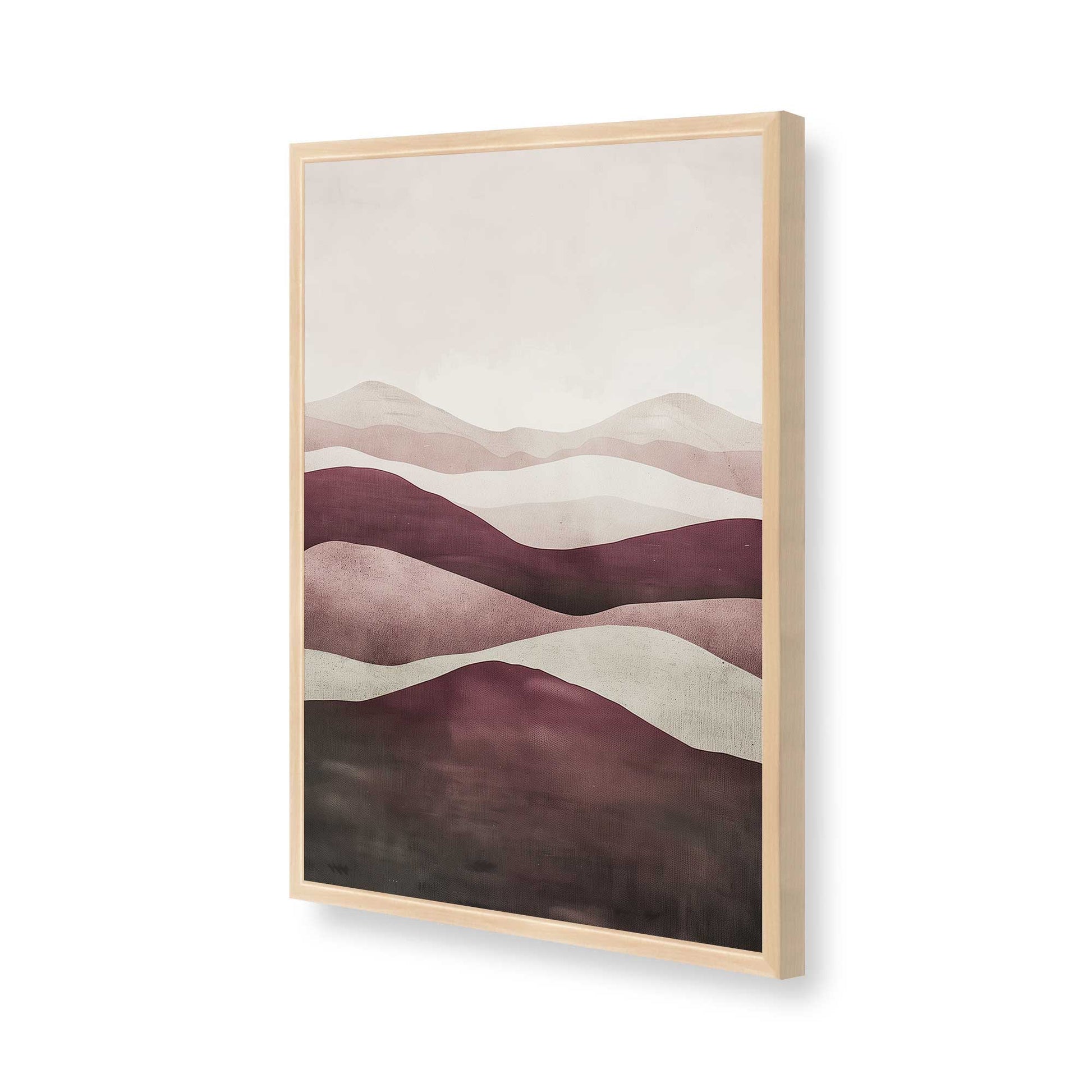 [Color:Raw Maple], Picture of art in a Raw Maple frame of the corner