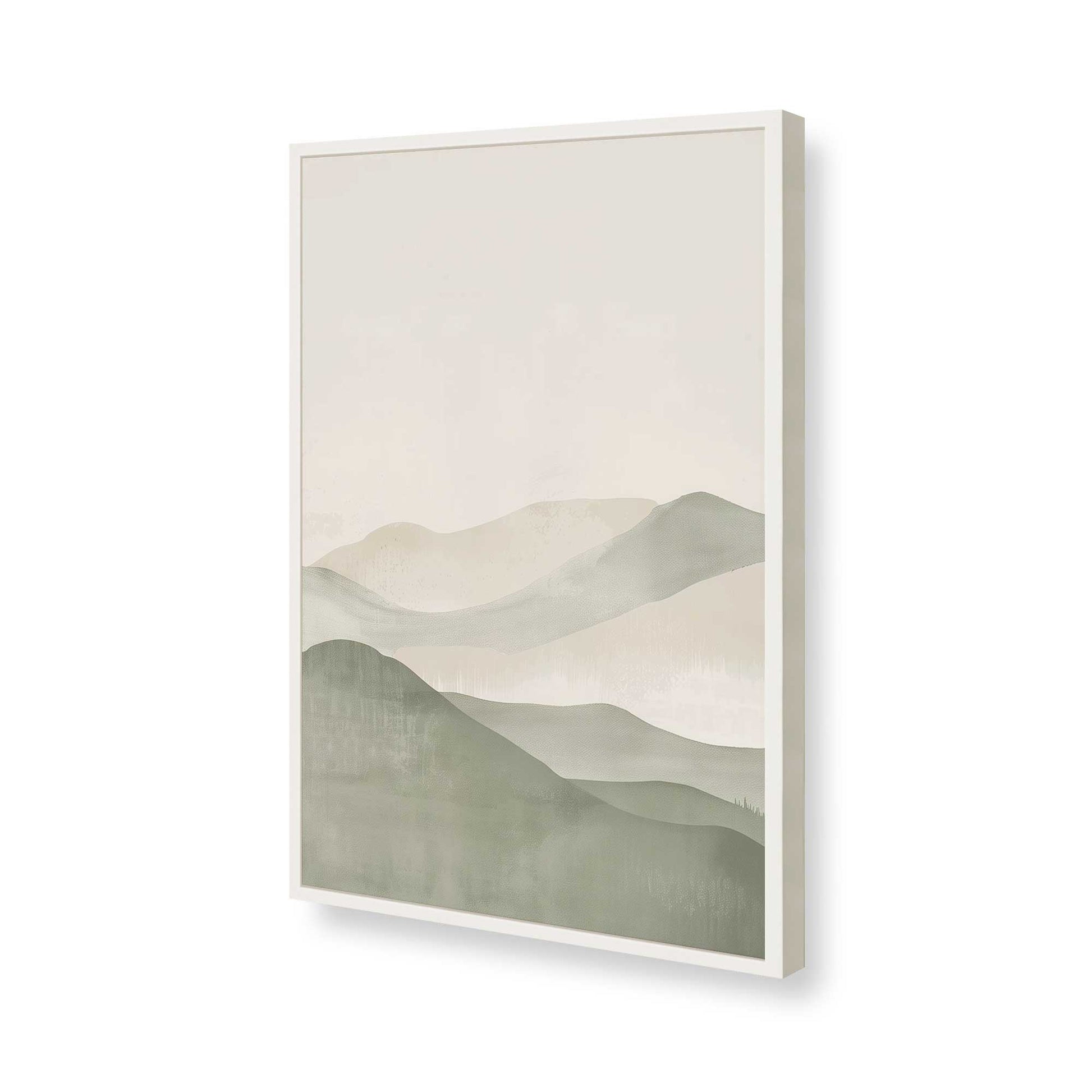 [Color:Opaque White], Picture of art in a Opaque White frame of the corner