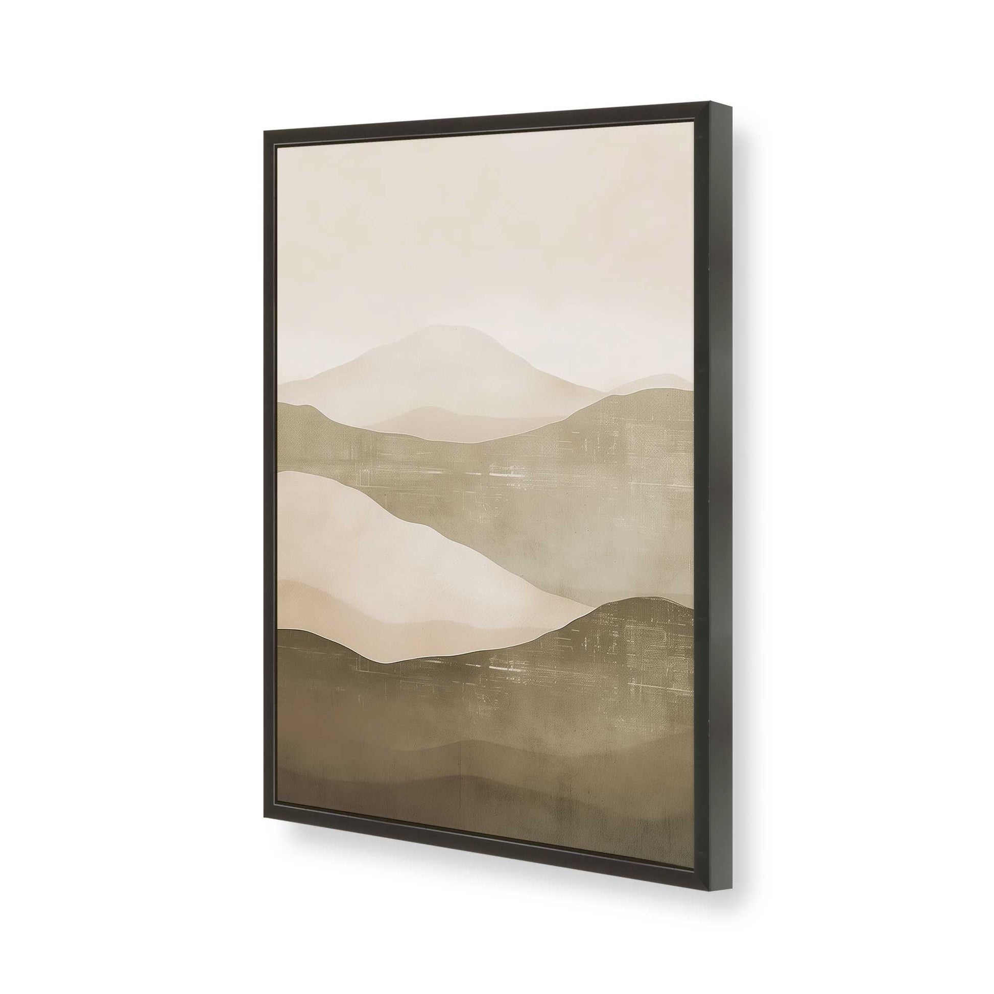 [Color:Satin Black], Picture of art in a Satin Black frame of the corner