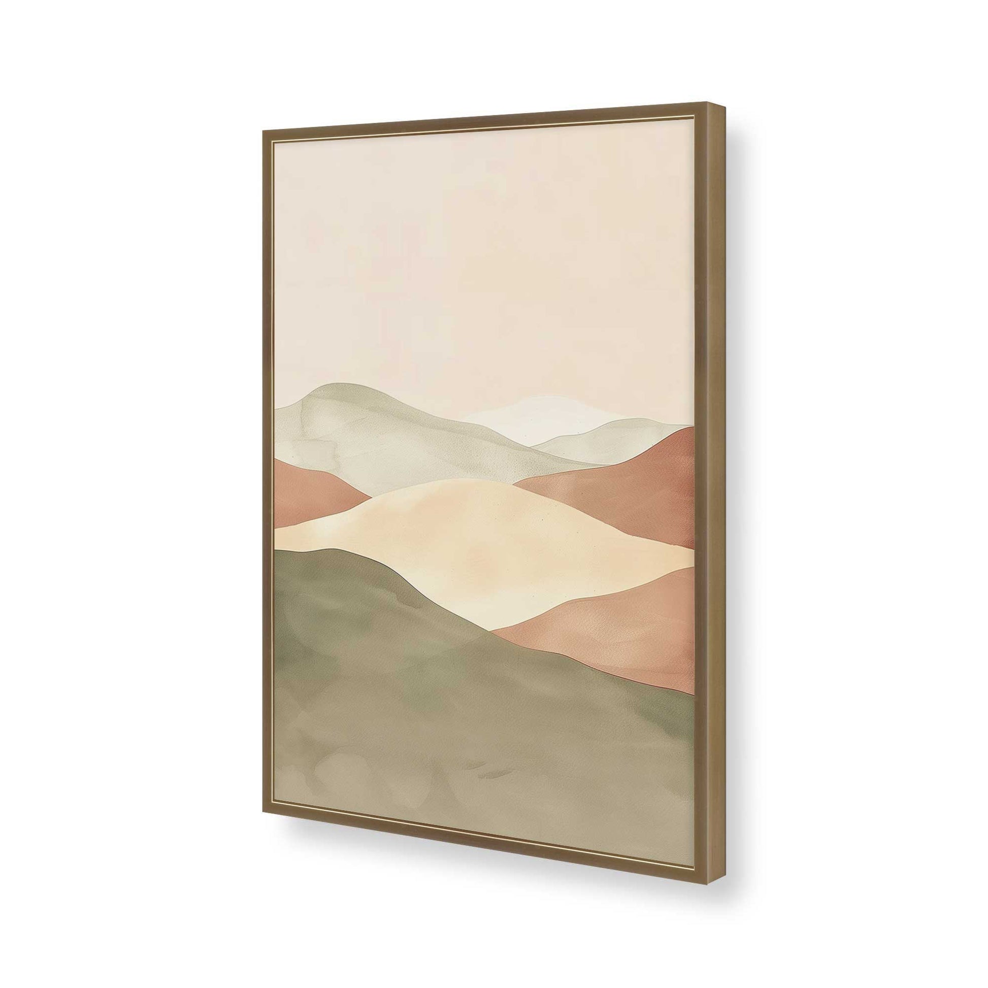 [Color:Brushed Gold], Picture of art in a Brushed Gold frame of the corner
