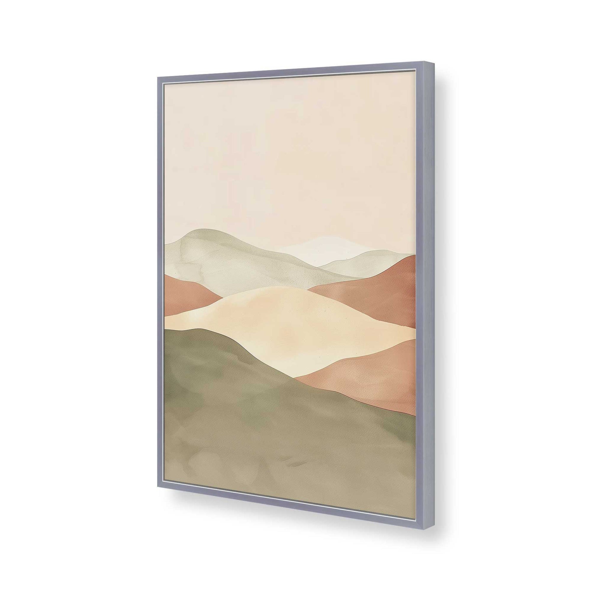 [Color:Polished Chrome], Picture of art in a Polished Chrome frame of the corner