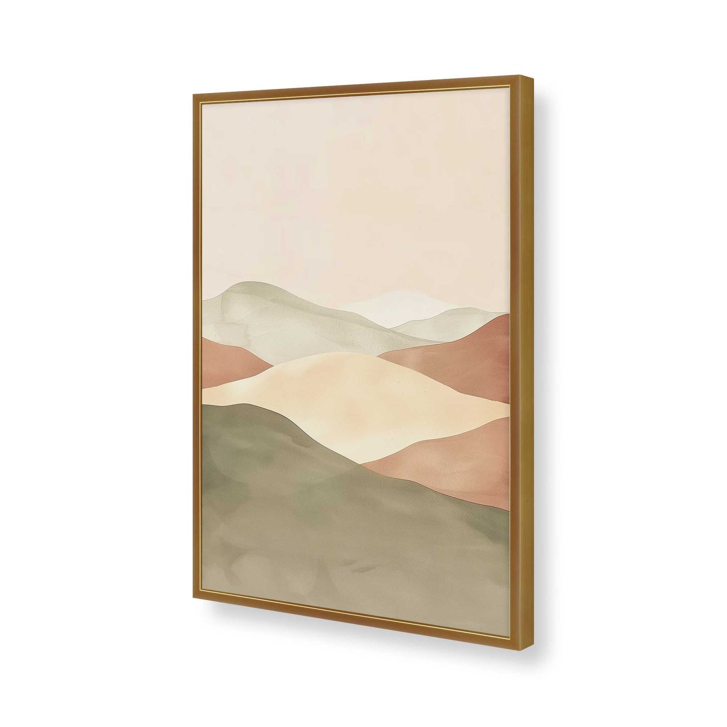 [Color:Polished Gold], Picture of art in a Polished Gold frame of the corner