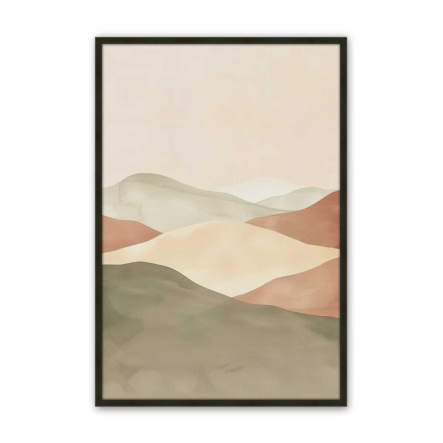 [Color:Satin Black], Picture of art in a Satin Black frame