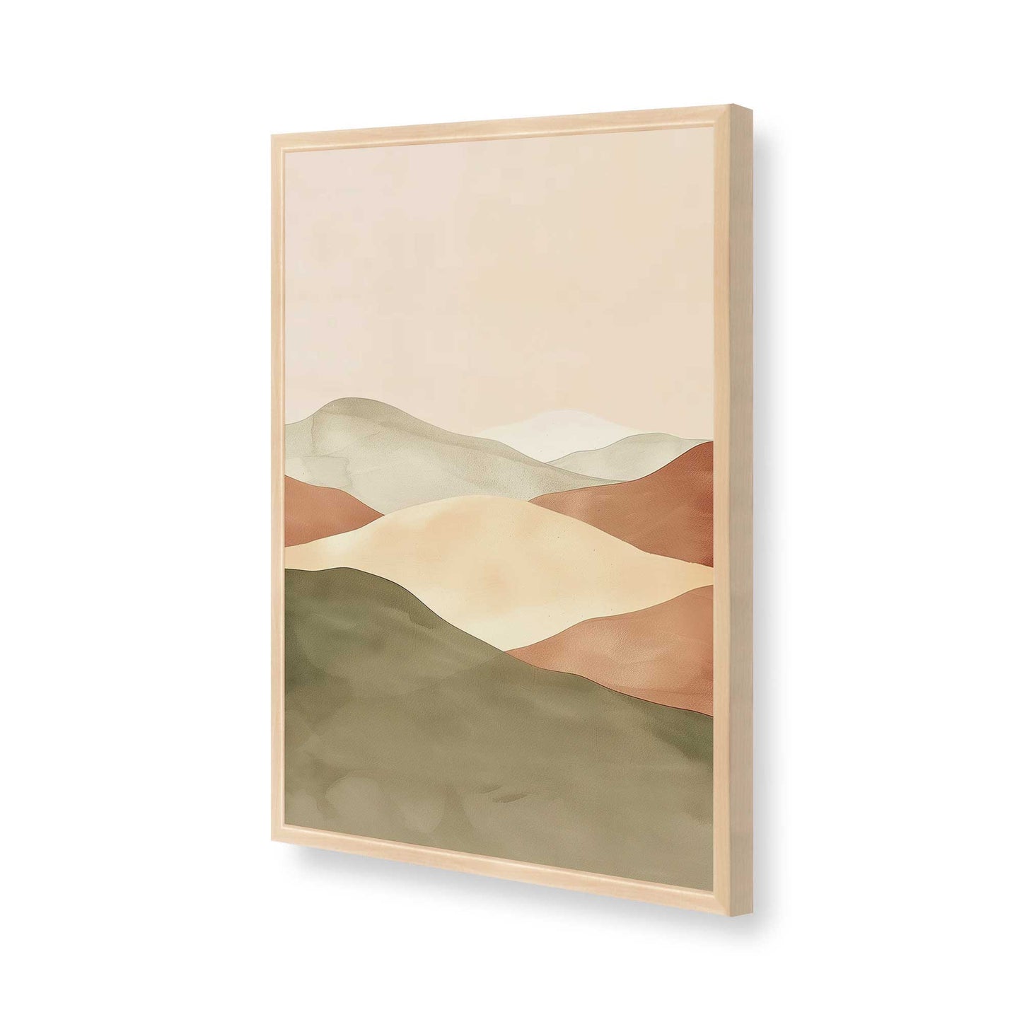 [Color:Raw Maple], Picture of art in a Raw Maple frame of the corner