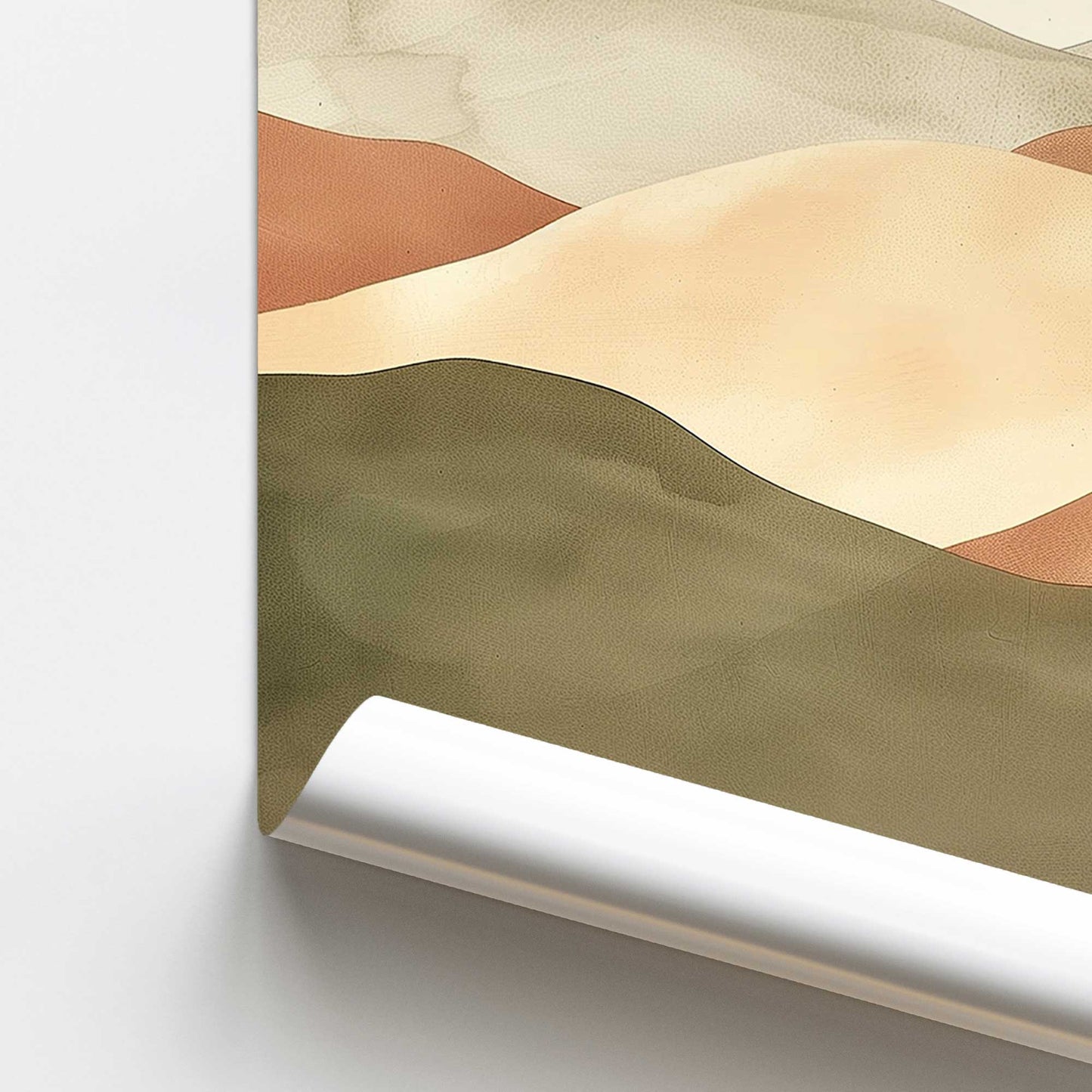 [color:Rolled Print], Picture of close up of art