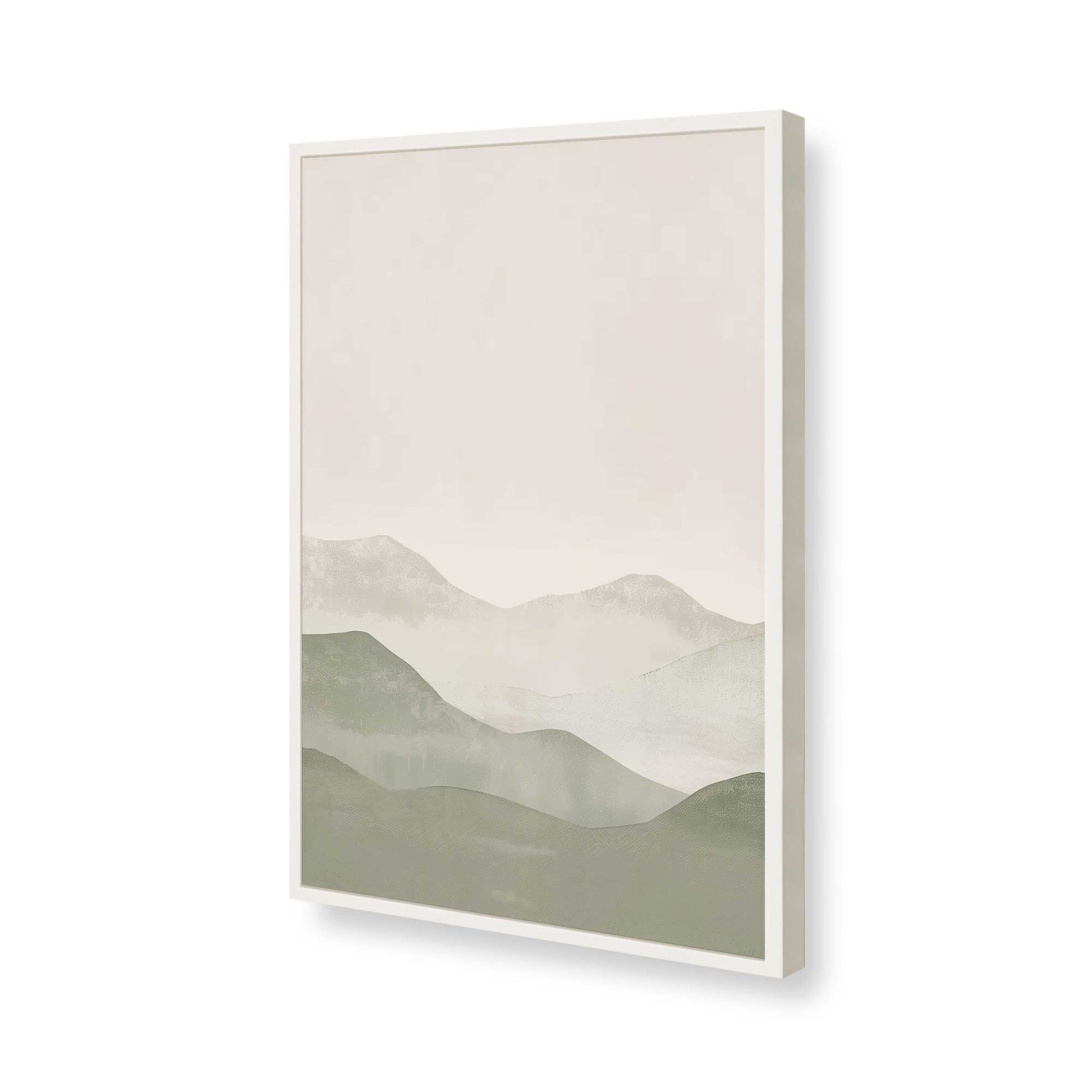 [Color:Opaque White], Picture of art in a Opaque White frame of the corner