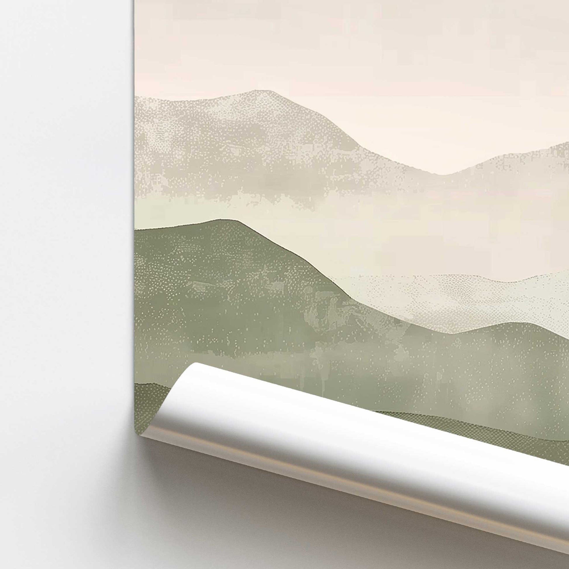 [color:Rolled Print], Picture of close up of art